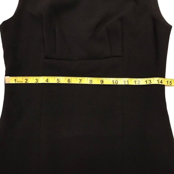 KATE SPADE Diana Ruby Red/Blk Beaded Sleeveless Sheath Black Dress, EUC 6 S - Picture 12 of 15